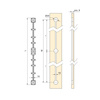 Podstawa obrotowa Giro Base 4, 100 kg, Stal, Ocynkowany