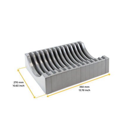 Uchwyt na talerze 350x270 mm Szary Emuca