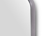 Wysuwane lustro do szafy Quartz, obracane o 180°, 1.000x300mm, Aluminium, szkło i stal, Tytanowy
