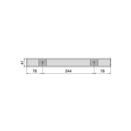 Lampa ścienna LED Kaus ładowana przez USB z czujnikiem ruchu, L 400 mm Czarny