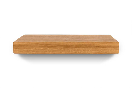 Półka drewniana dębowa 50x20x2cm w zestawie z białym uchwytem Shelf