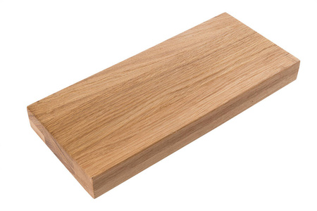 Półka drewniana dębowa 60x20x2cm w zestawie z białym uchwytem Shelf