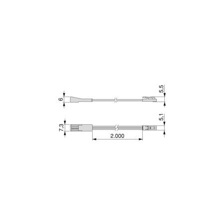 Przedłużacz MiniLED 24 V DC, 72W 25 szt. Emuca