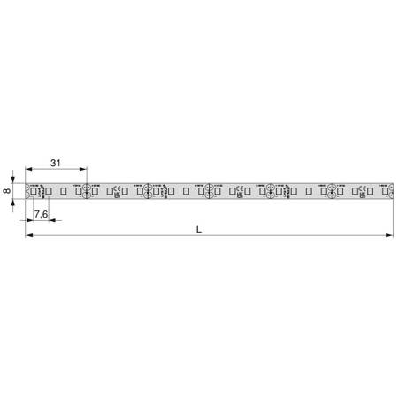 Taśma LED Lynx Premium 14,4W/m IP20, 5 m 3000K